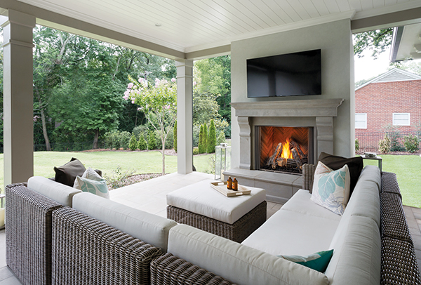Courtyard Outdoor Gas Fireplace