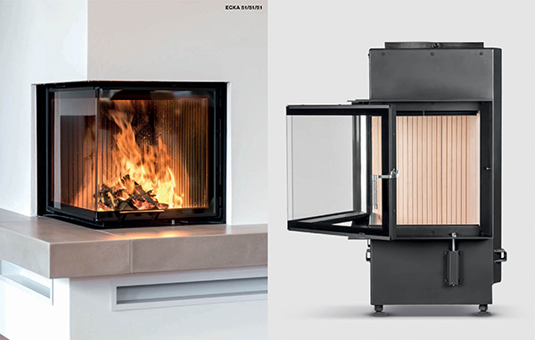 Hoxter – Corner Wood-burning Fireplaces